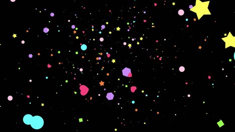 particle pop abstract effect background