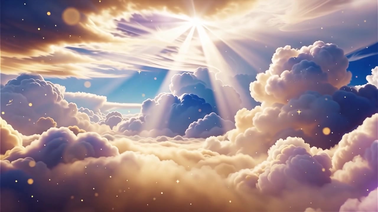 Sfondo di Adorazione Cristiana con Luce Celeste