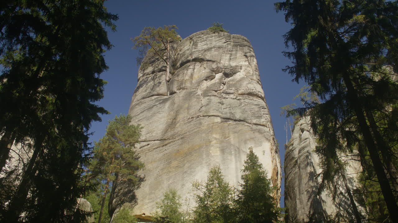 A natural stone formations called a "Stone Town" in Czech Republic
