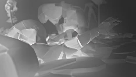 destroyed andorids on a junkyard in xray