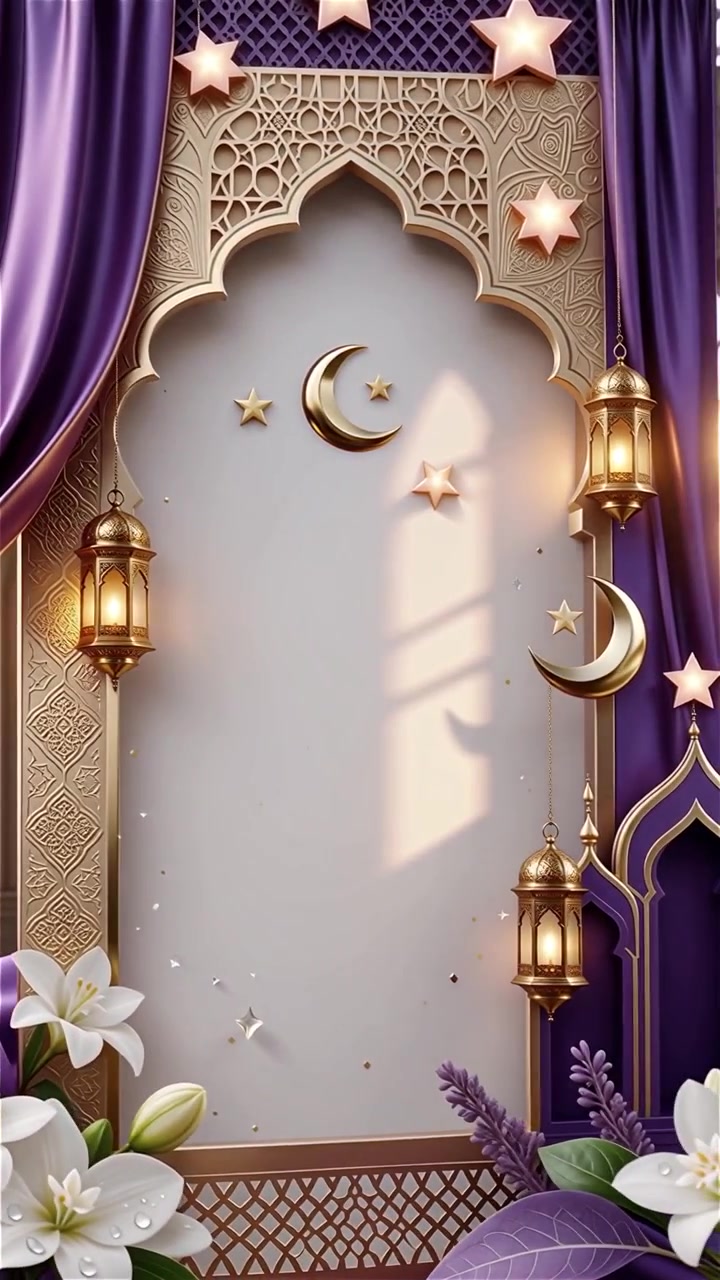 Compleanno del Profeta Maometto Mawlid al-Nabi Sfondo Islamico
