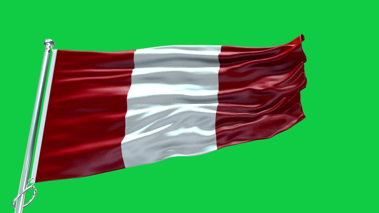 4k bandera muy detallada del perú - bandera del perú alto detalle - bandera nacional del perú patrón de ondas elementos en bucle