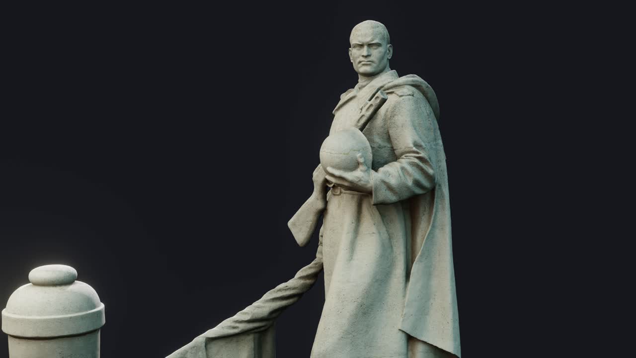 비엔나 중앙 공동묘지에서 비엔나 해방 동안 전사한 소련 군인들을 위한 무덤 단지의 소련 군인