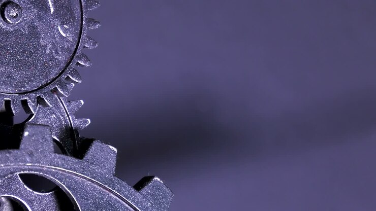 Grunge astratto, ingranaggi di orologio sporchi e arrugginiti. Concetto industriale e aziendale