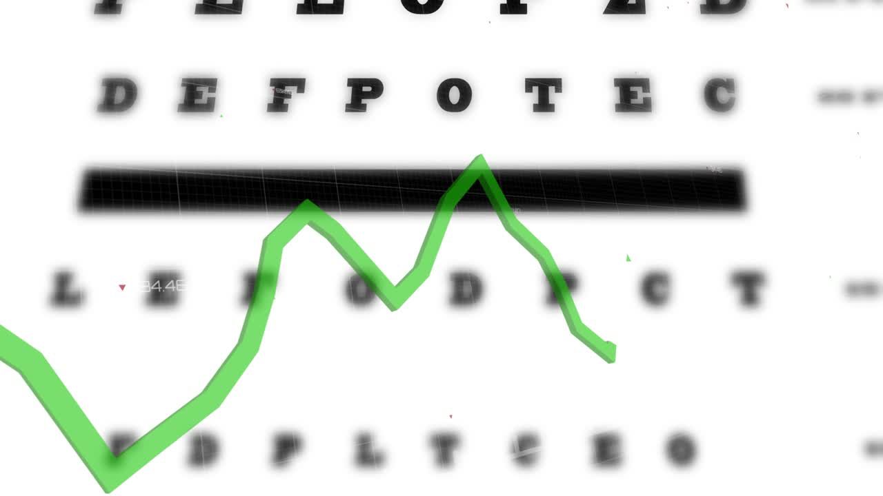 Animation af statistik og databehandling på grå baggrund