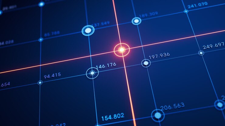 Statistical graph with business finance concept, 3d rendering.