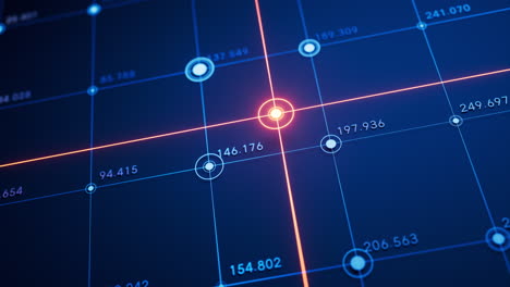 statistical graph with business finance concept, 3d rendering.