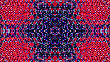 abstract kaleidoscope shining beautiful red blue line smooth motion with shining light motion