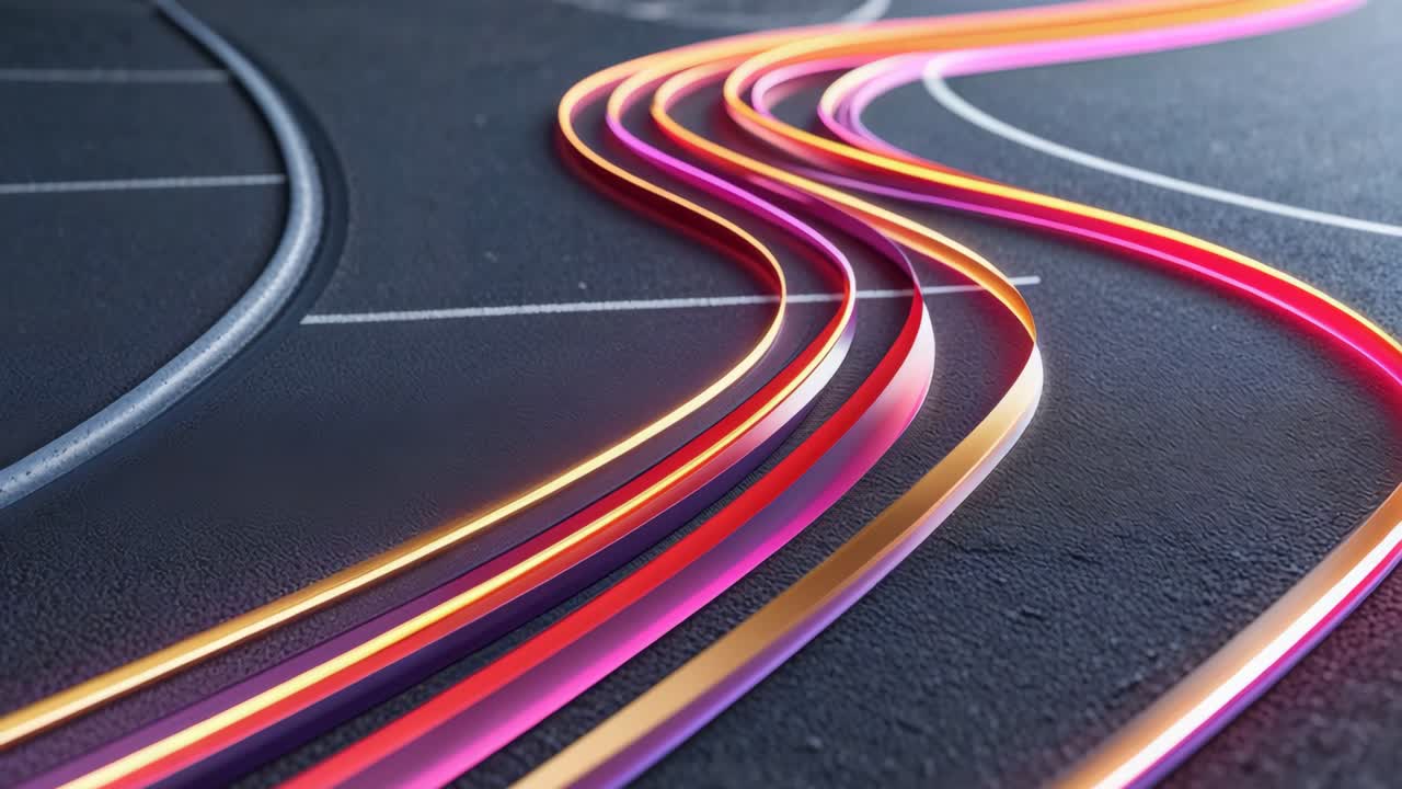 Fondo de líneas coloridas abstractas