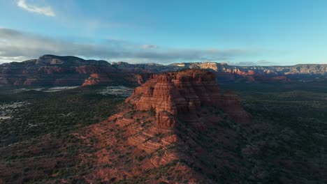 impressive landscape of weathered red rock mountains in sedona, arizona