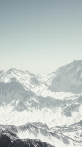 snowy mountain range