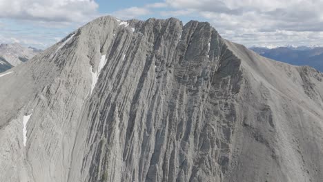 beaverhead peak, mount 7 in british columbia, canada. - aerial shot