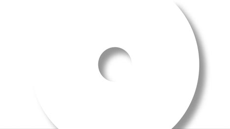 animación de círculos y cruces blancos que giran sobre un fondo blanco