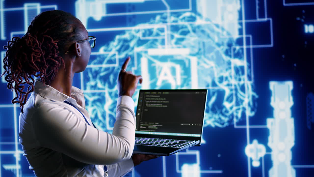 AI practitioner runs code in data center