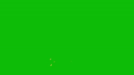 Visual-effects,-VFX,-3-air-explosions,-with-fire,-debris,-and-smoke-on-green-screen-3D-animation