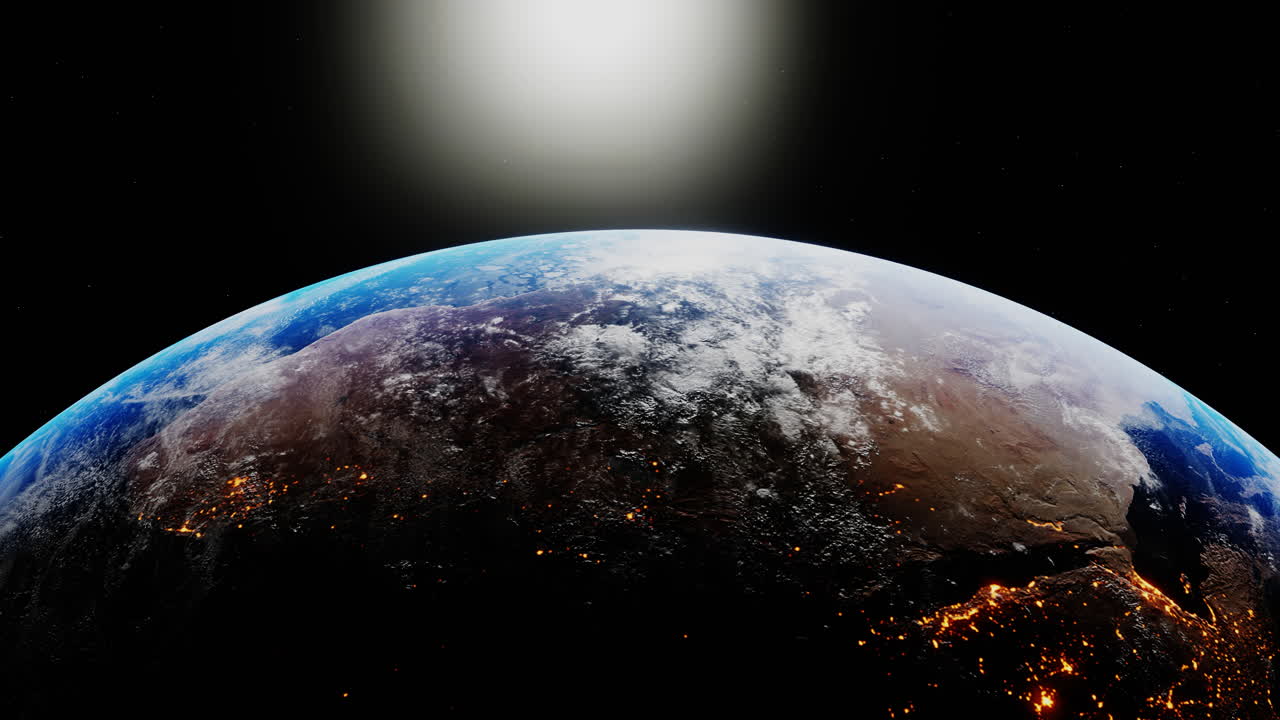 el sol se desvía a través del cuadro