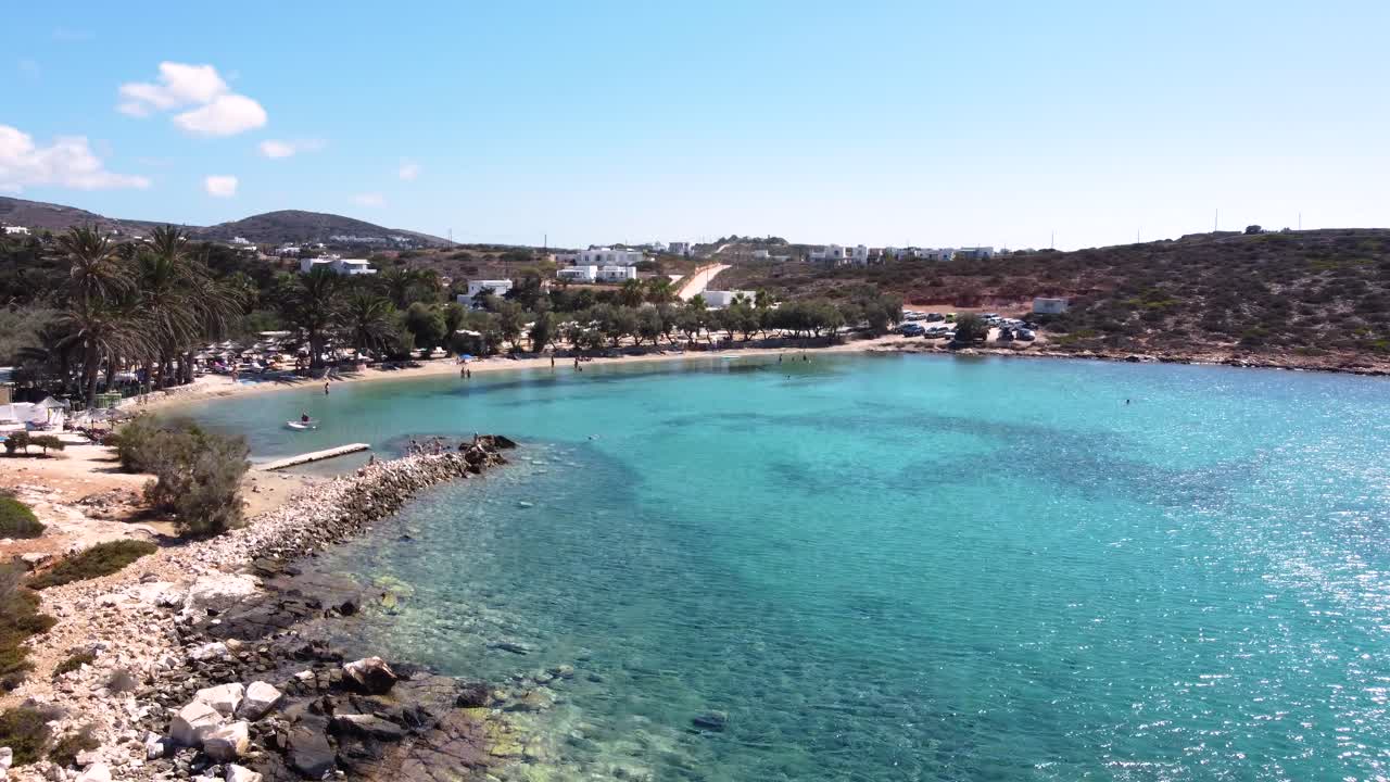 Beautiful beach in Greece with turquoise water