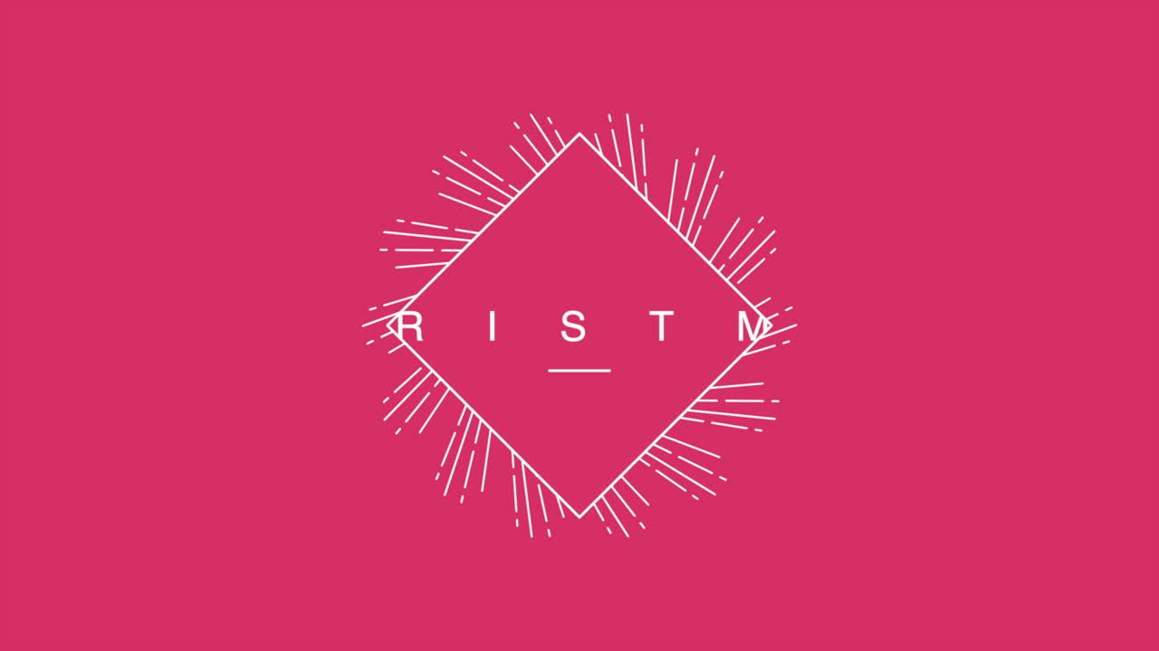 빨간색 현대적인 그라데이션에 복고풍 라인이 있는 메리 크리스마스