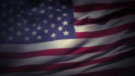 Amerikanische-Flagge-Schwebt-In-Der-Luft