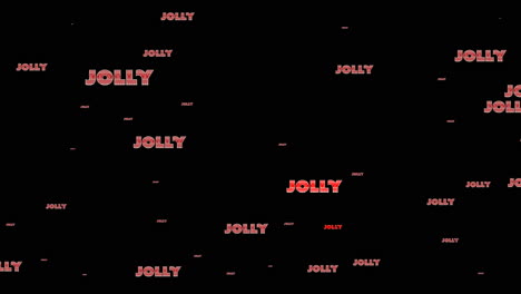 animación de texto alegre en repetición en navidad sobre fondo negro