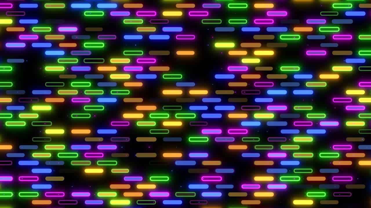 Vivid and symmetrical, this eye-catching grid pattern features bright rectangular shapes in a colorful arrangement, suitable for diverse design applications