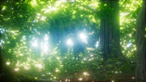 Great-Red-Deer-in-a-Green-Forest