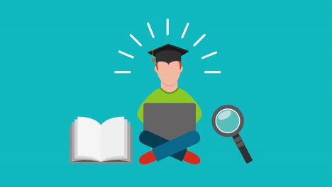 diseño de educación a distancia, animación de video