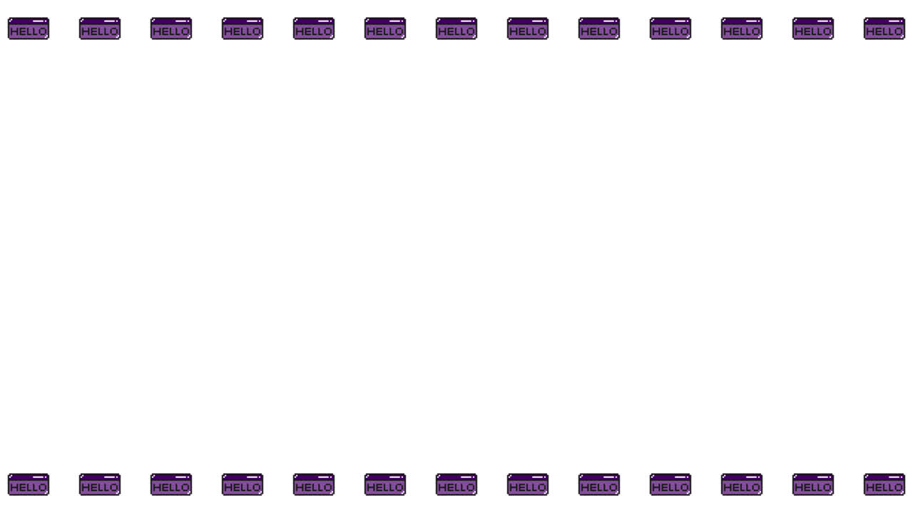Pixel Art Browser HELLO Frame Animated Overlay 1080p Transparent 30 fps (7).mov
