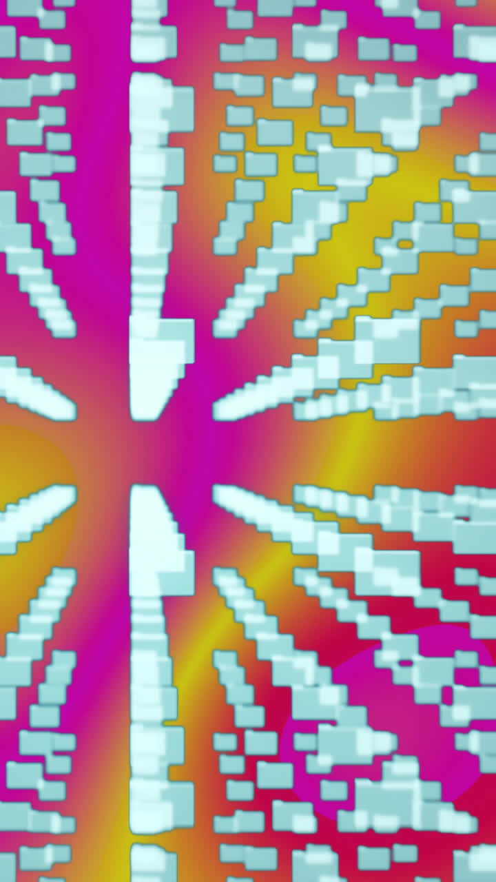 animación de carpetas y candado digital sobre el fondo con ondas coloridas cambiantes