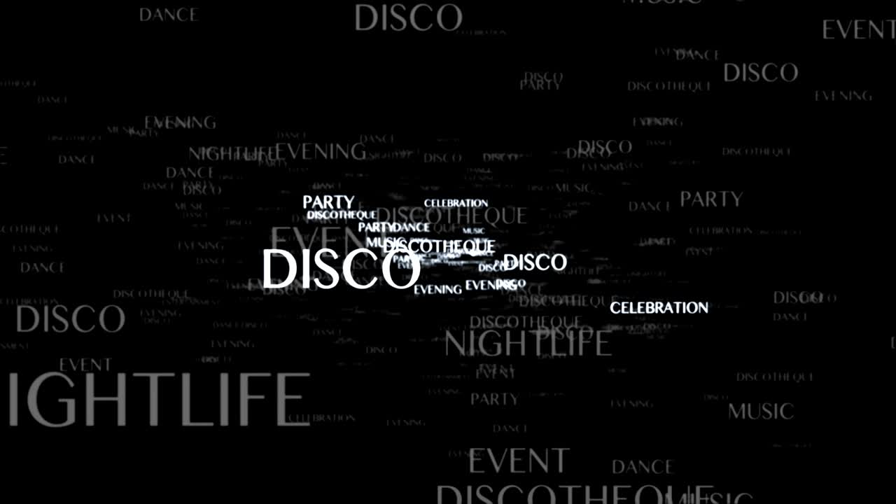 디스코 댄스 키워드, 렌더링, 애니메이션, 배경, 루프