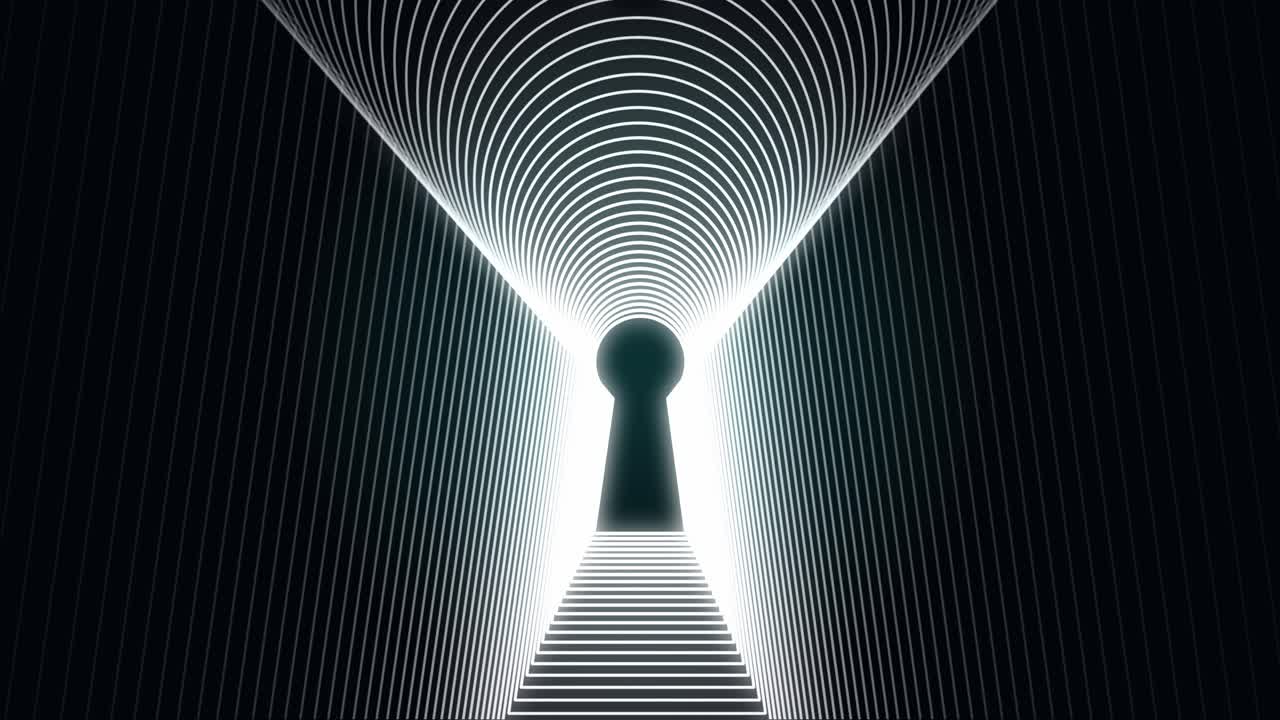 추상적인 키홀 터널