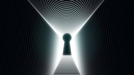 abstract keyhole tunnel