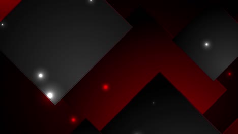 abstract black red glowing shiny squares minimal motion background