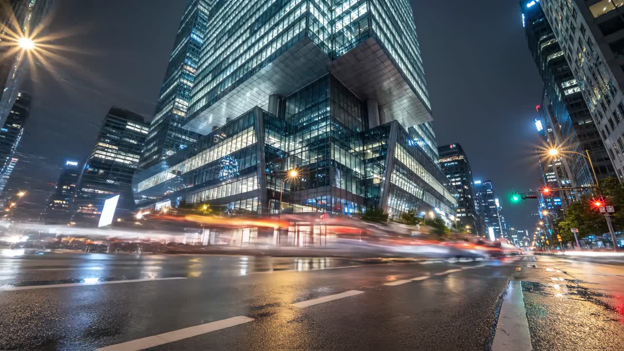 밤의 도시 풍경