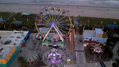 ferris wheel at amusement park at carolina beach nc