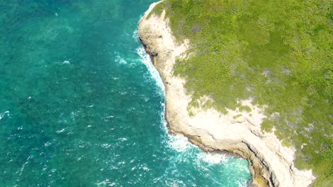 aerial view of a stunning tropical coastline