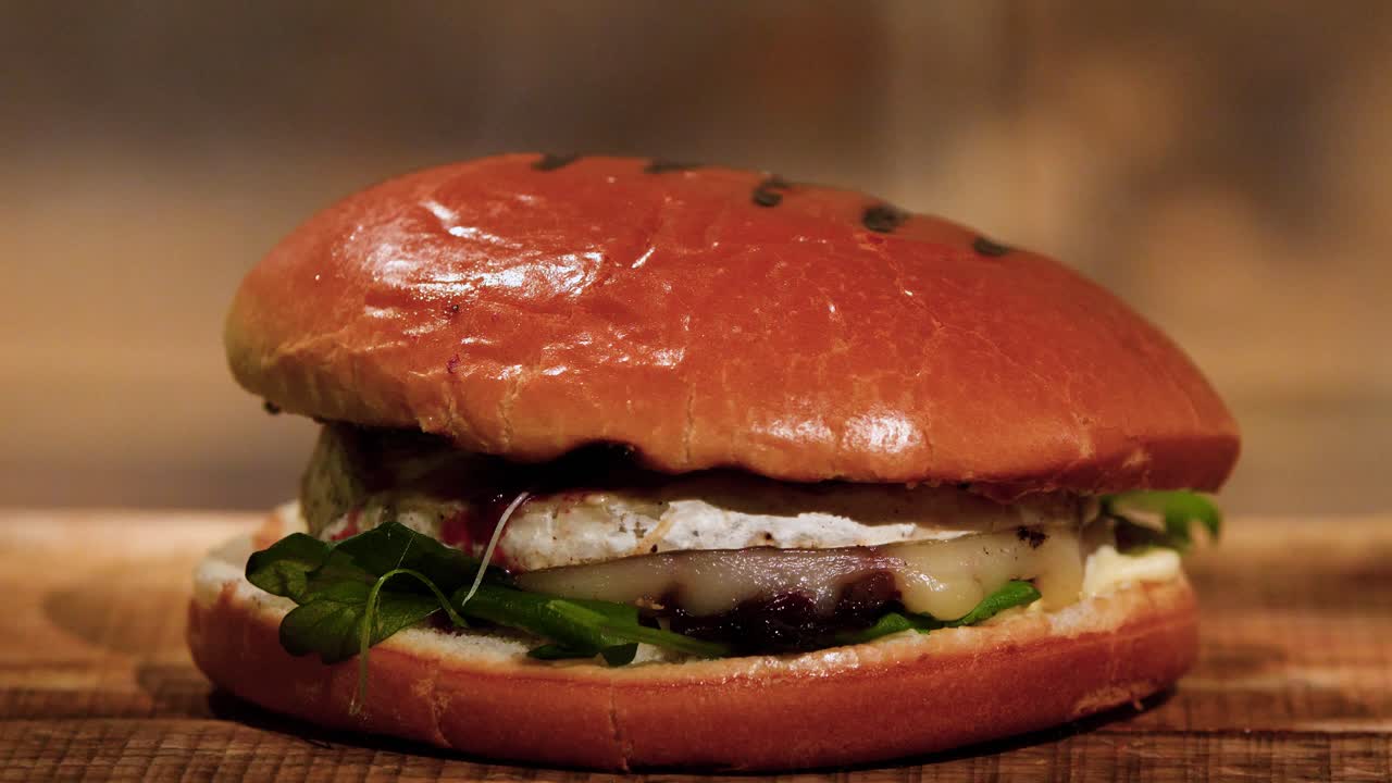 hamburguesa de camembert gourmet