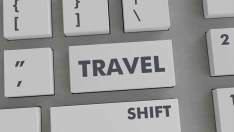 travel button pressing on keyboard