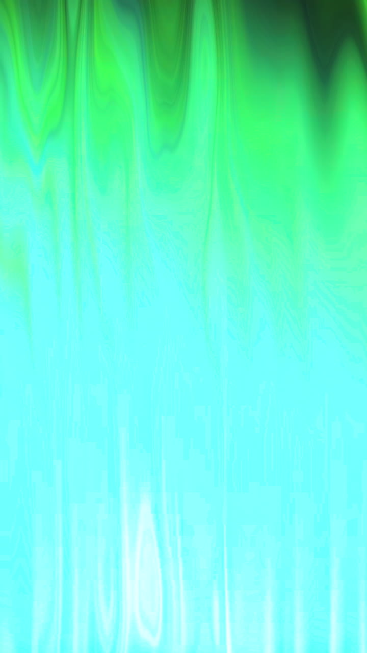 Abstract Green and Blue Liquid Flow