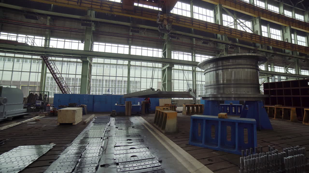 Large Metal Part Assembly in a Factory