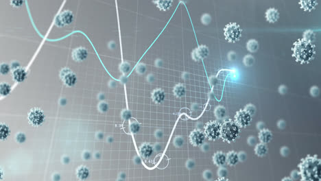 Animation-of-virus-cells-floating-over-data-processing