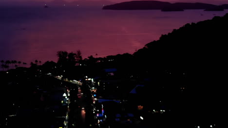 태국 크라비 섬의 아오낭 해변 공중