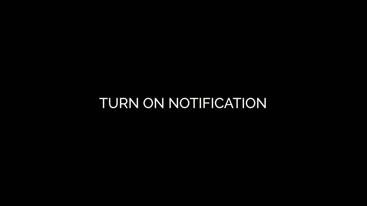 Turn On Notification Text Appearing with Digital Glitch Effect