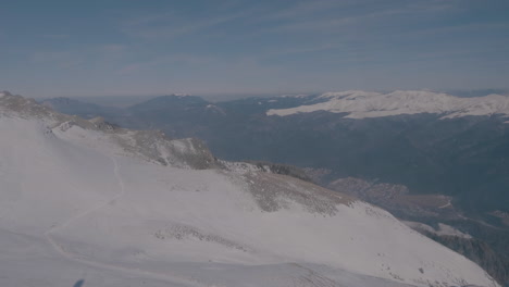 magnificent view from a gondola in sinaia, romania