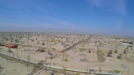amazing aerial shot over vast oil fields and derricks near bakersfield california 5