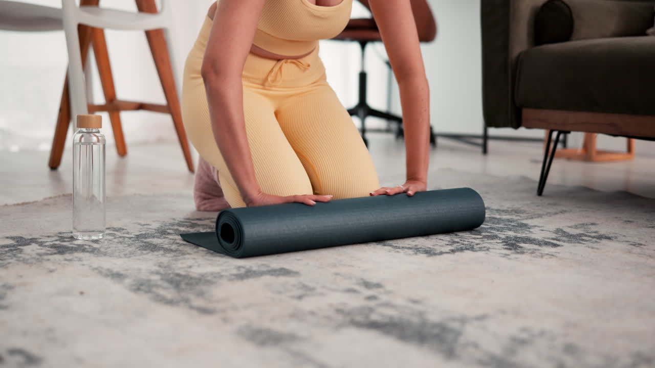 Práctica de yoga en casa