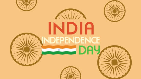 india independence day lettering ashoka chakras