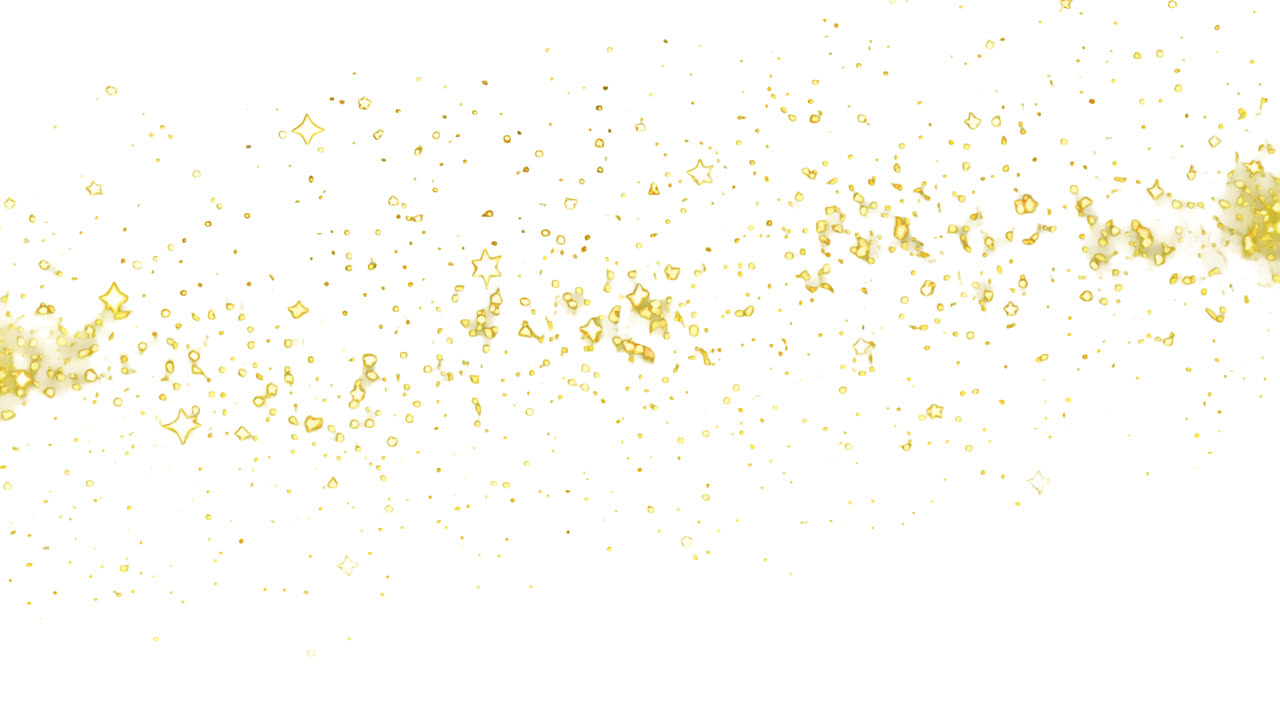 Gold Glitter Stars and Dust