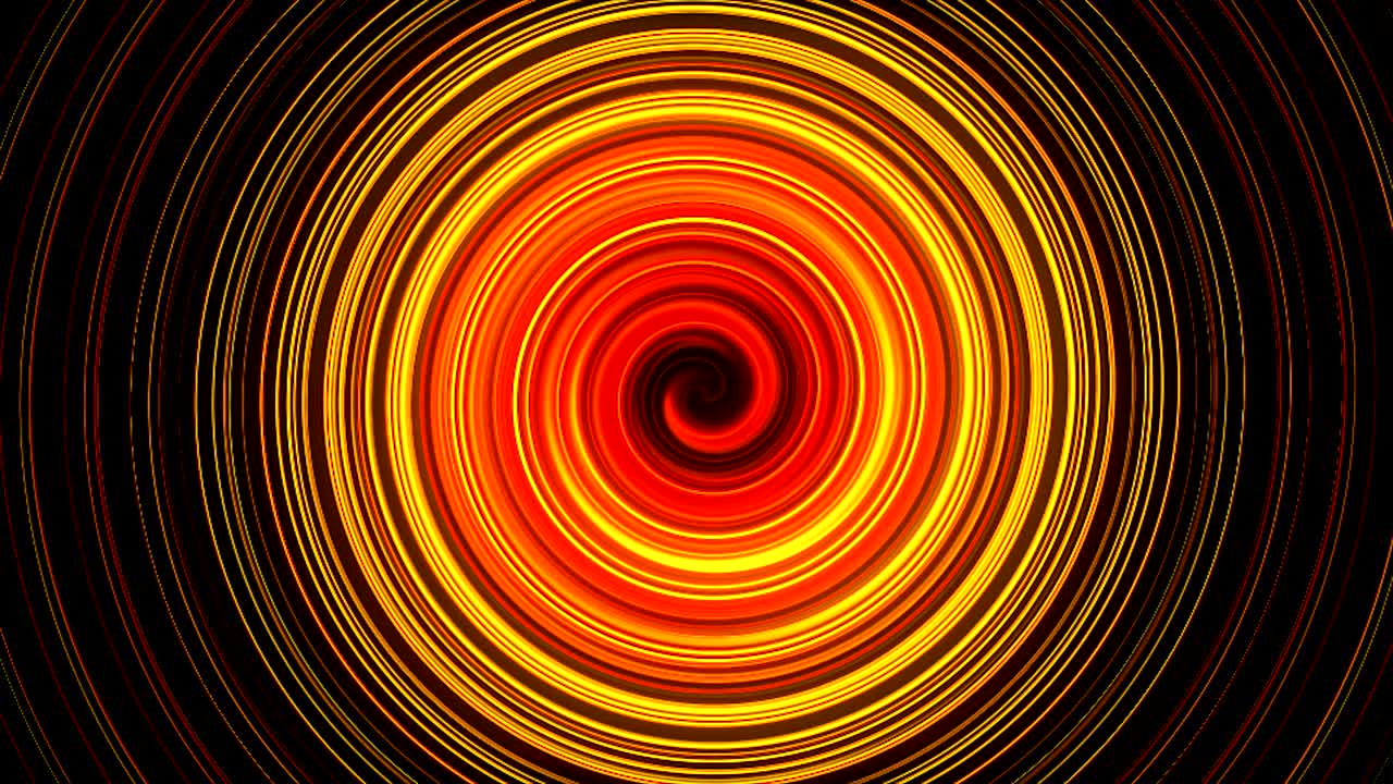 Abstract spiral rotating and twisting lines, computer generated background, 3D render background