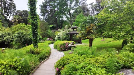 ireland epic locations japanese garden path to pagoda in powerscourt wicklow